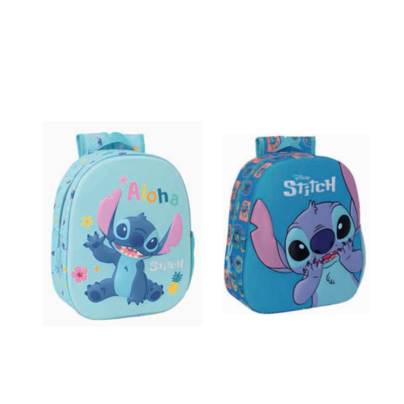 Mochila Infantil Stitch – 2 Modelos (Aloha ou Close-Up)