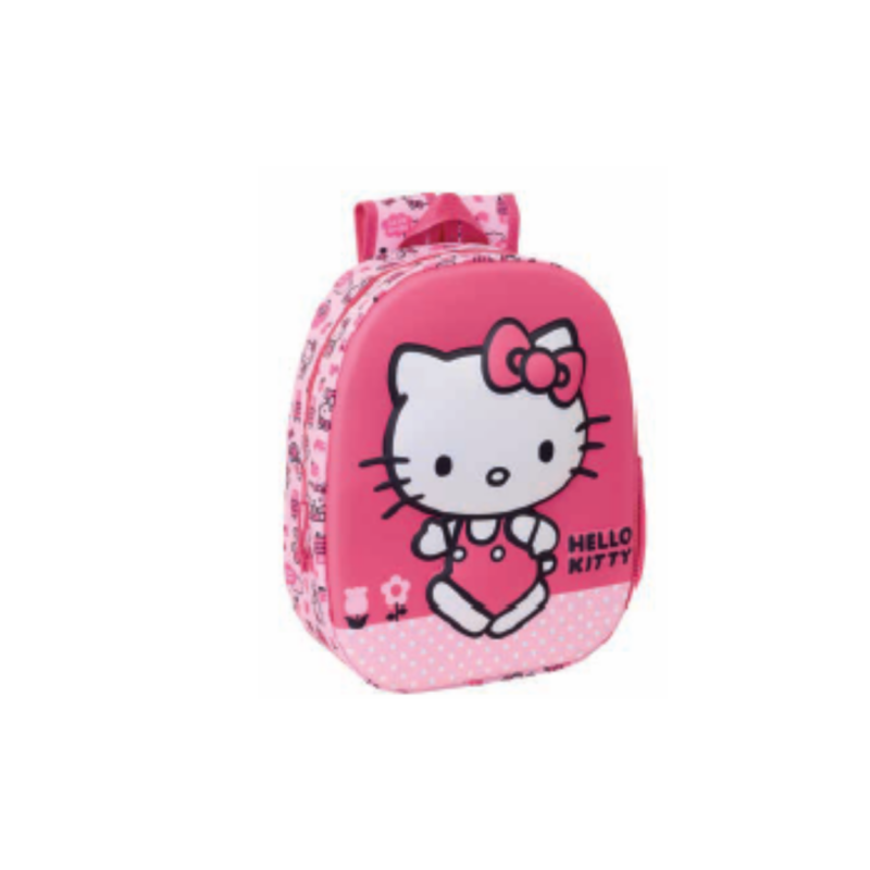 Mochila Infantil 3D – Hello Kitty (Pré-escolar)