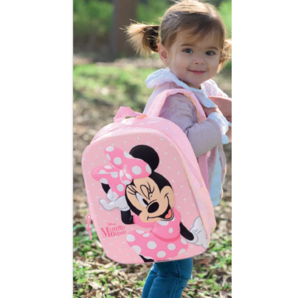 159 Mochila Infantil Disney 3D – Mickey & Minnie (Pré-escolar)
