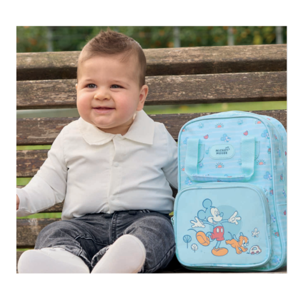 Mochila Infantil Minnie Mouse Rosa – Compatível com Carro Safta (Pré-escolar)