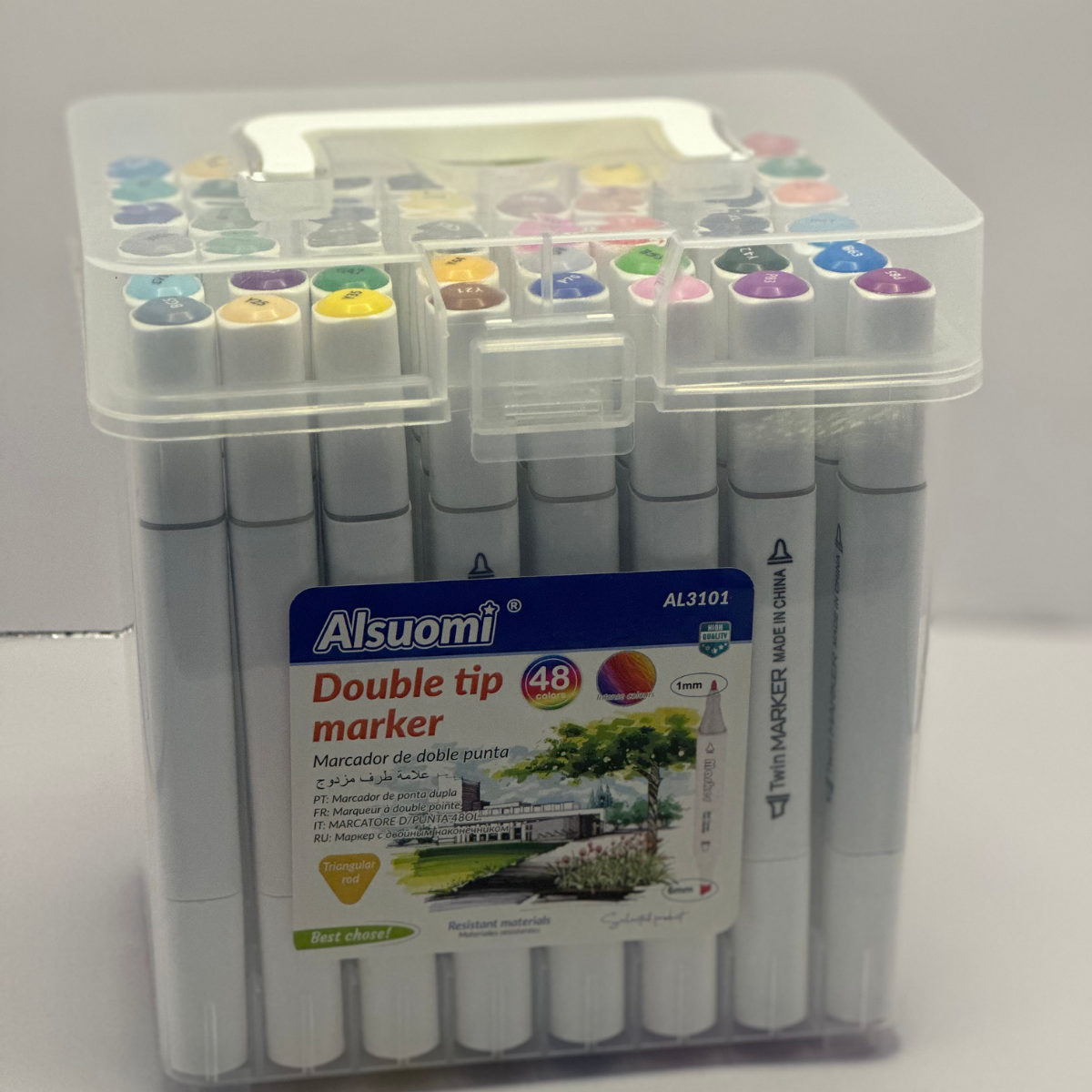Alsuomi – Marcadores Álcool Dupla Ponta (24 · 36 · 48 · 60 cores) - Image 5