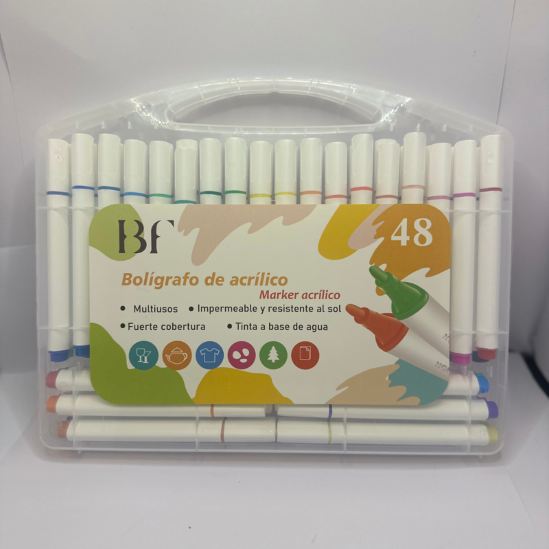 BF – Marcadores Acrílicos (36 · 48 cores)