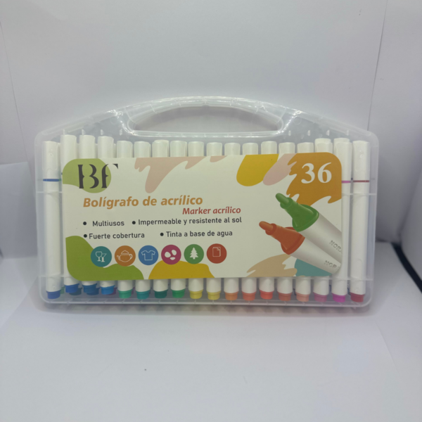 60 BF – Marcadores Acrílicos (36 · 48 cores)