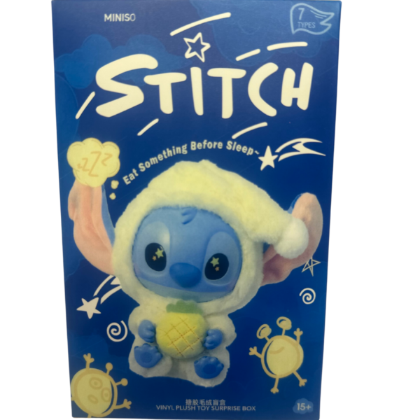Design sem nome1 Stitch – Blind Box “Sleepy Plush Keychain"