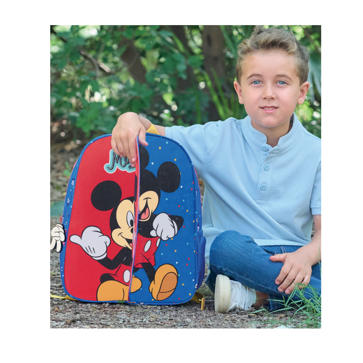 Mochila Infantil Mickey Mouse – Frontal Reversível - Image 4