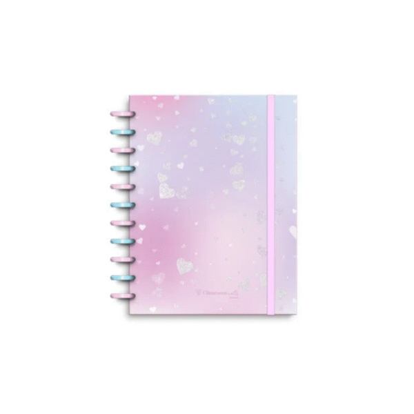 Caderno EcoSmart A4 Corações Pastel