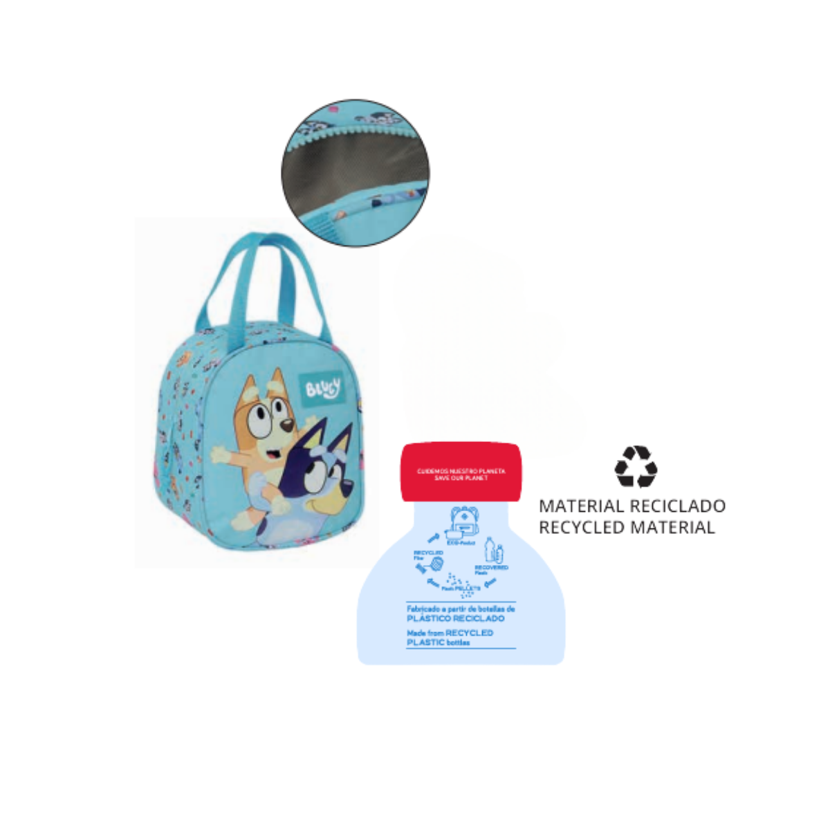 Lancheira Térmica Bluey – Material Reciclado0 - Image 3