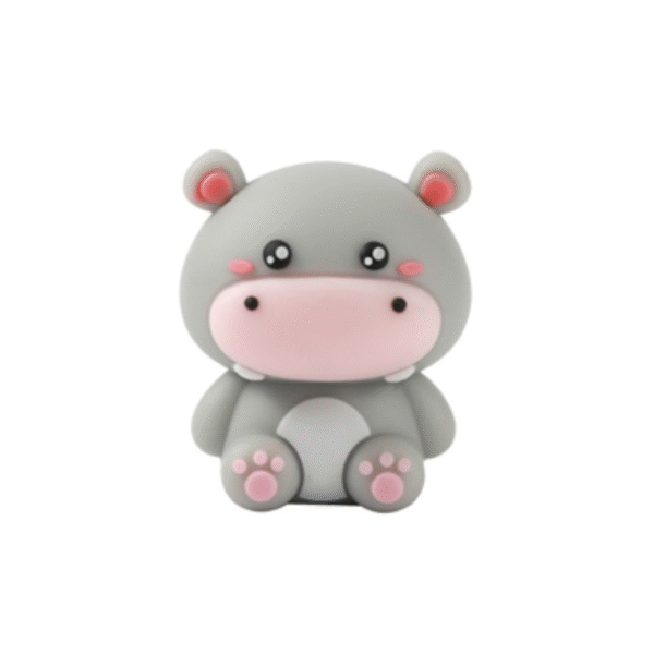 Borracha 3D Puzzle Hippo