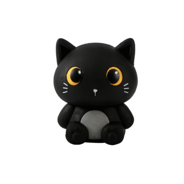 53 Borracha 3D Puzzle Gato Preto