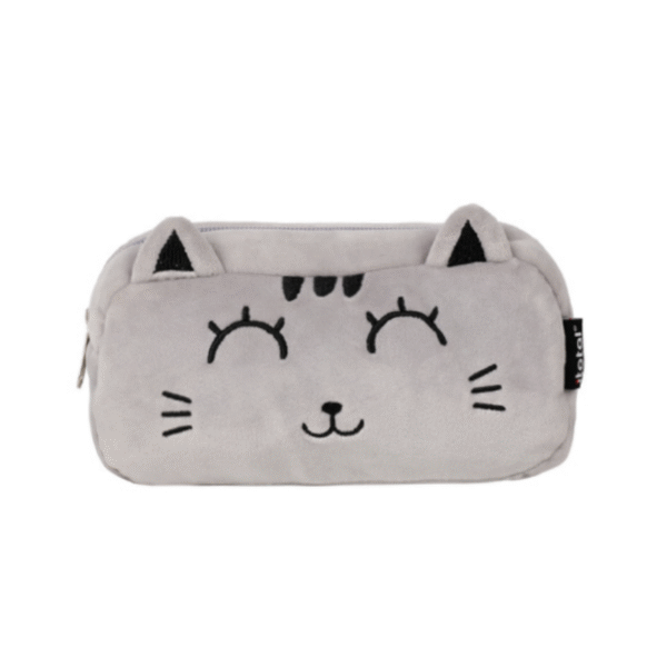 59 Estojo Peluche iTotal Gato Cinza