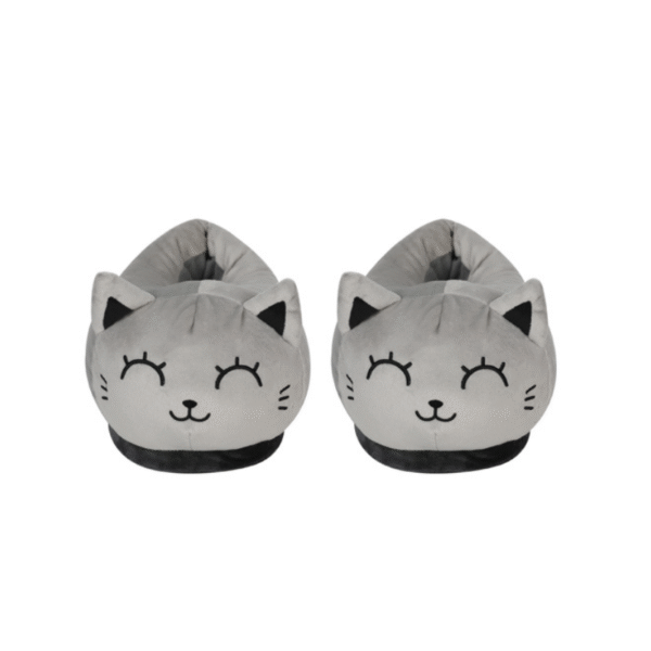 63 Pantufas Gato Cinza iTotal