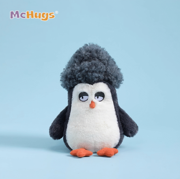 Afro Hair Penguin – Peluche 18 cm