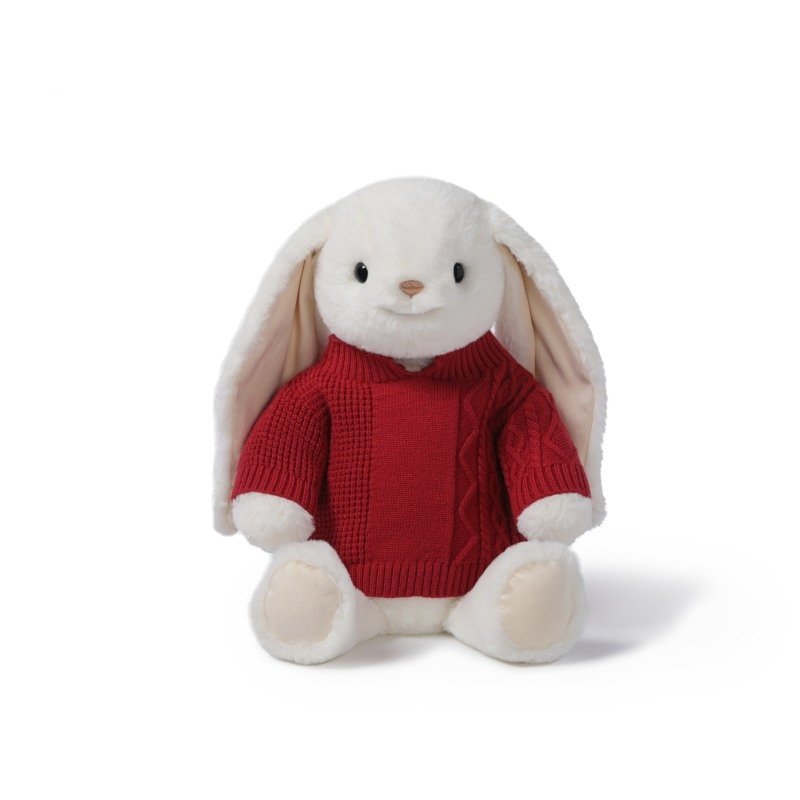 Joyful Milky Smiling Leveret – Peluche 25 cm